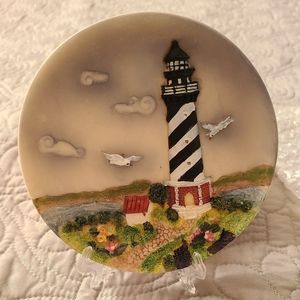 Cape Hatteras, North Carolina, 3D Lighthouse Wall Plate w/ Stand - 4 3/4"